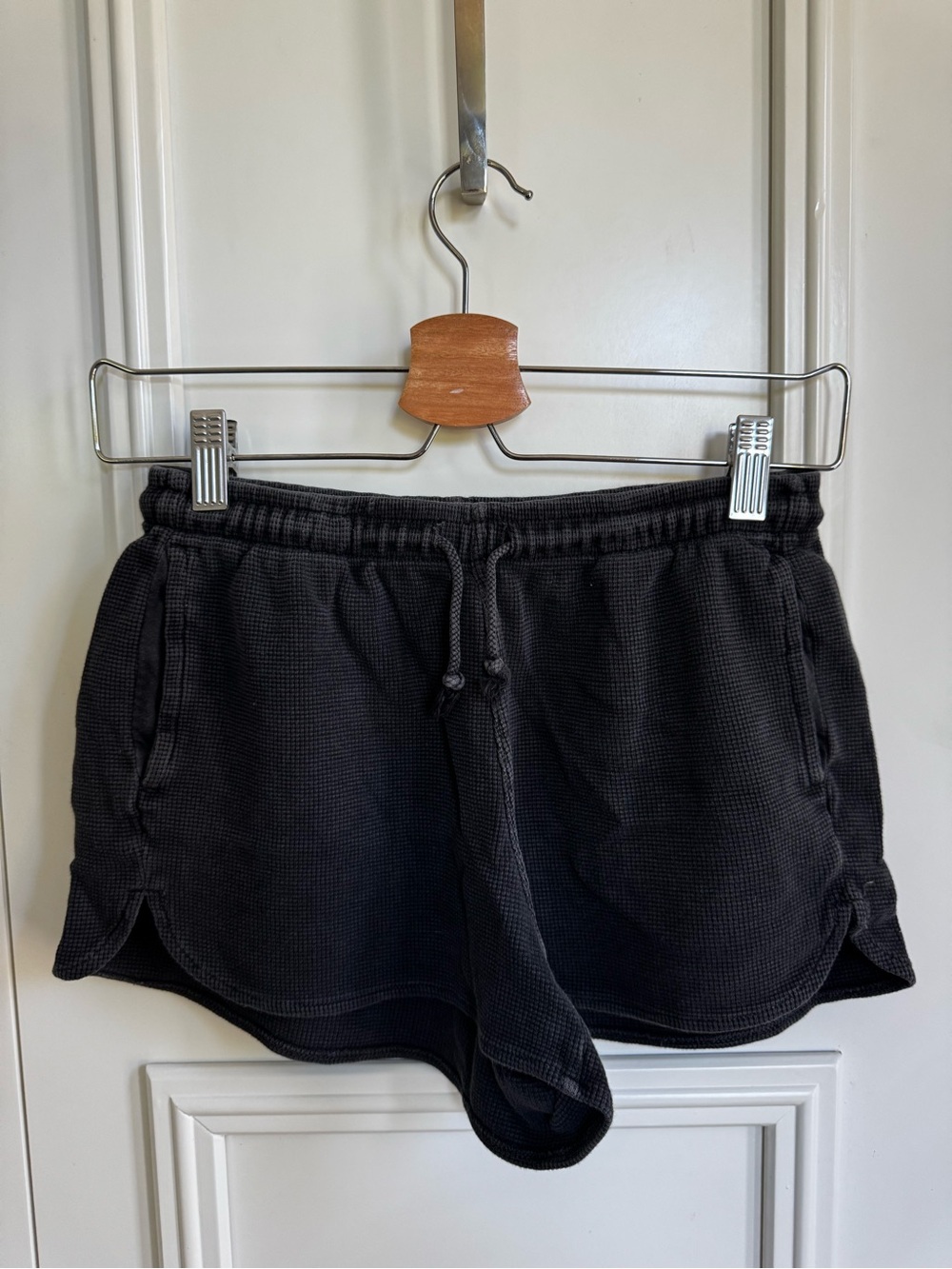Brandy Melville Summer Thermal Shorts - Faded Black